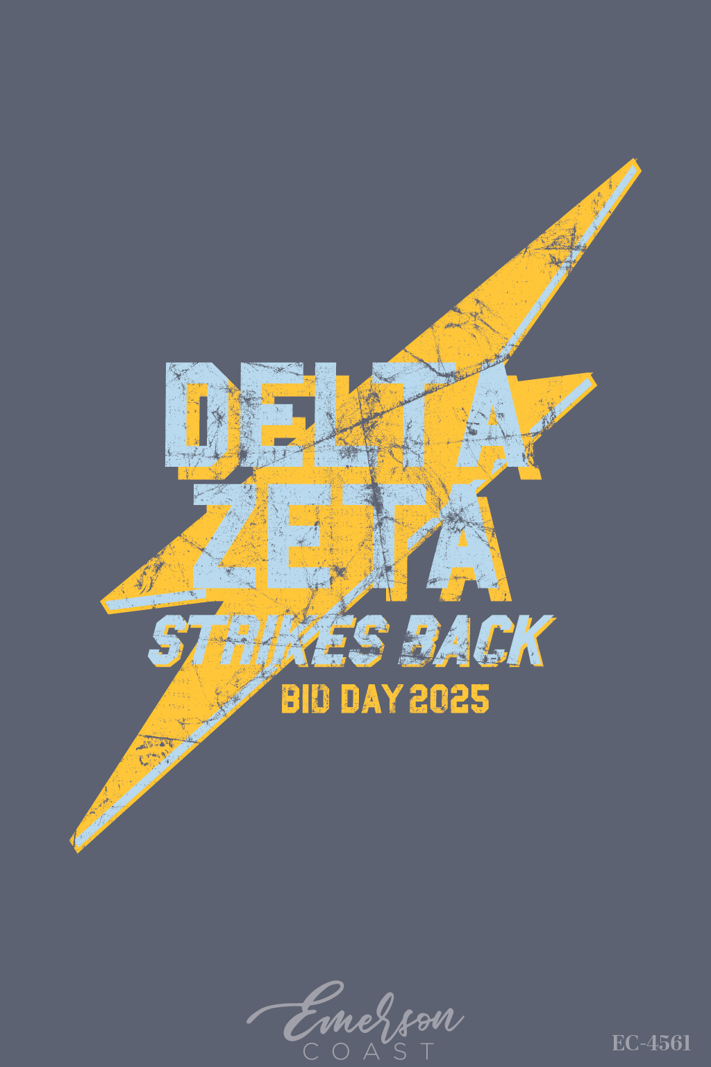 Delta Zeta Strikes Back Bid Day T-Shirt