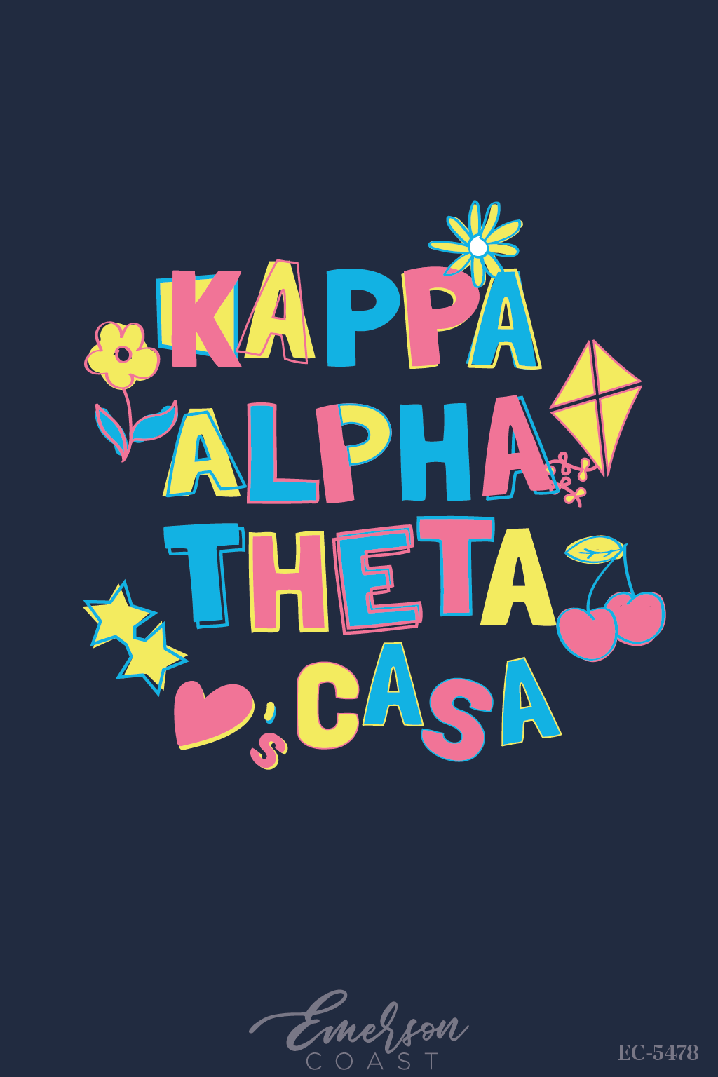 Kappa Alpha Theta Philanthropy Doodle T-Shirt