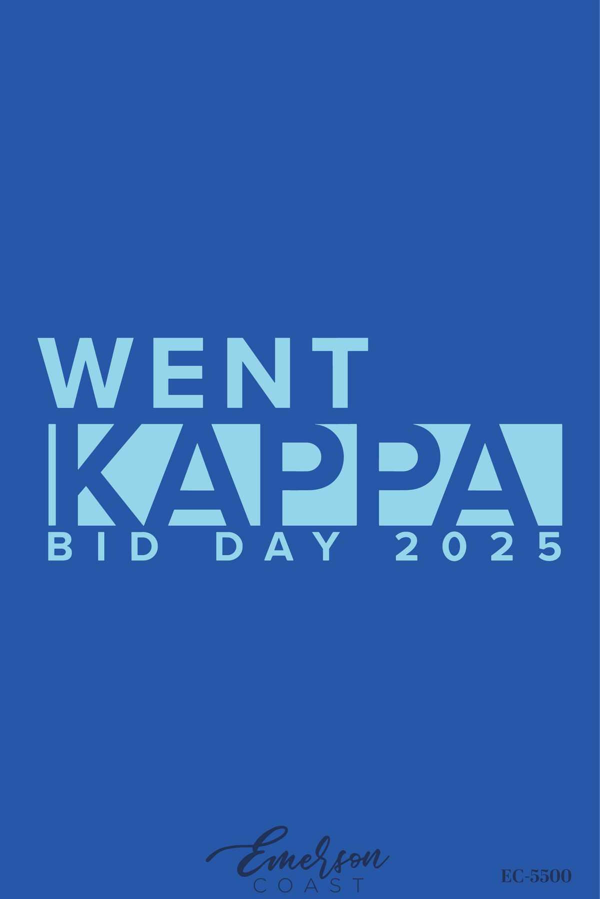 Kappa Kappa Gamma WENT KAPPA Bid Day T-Shirt