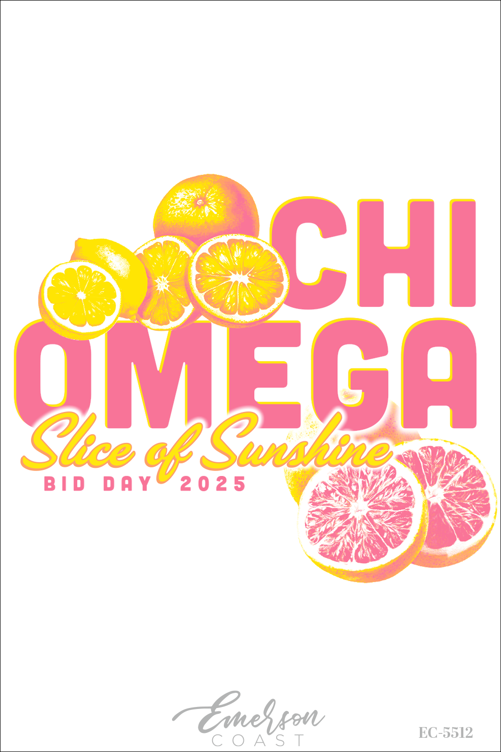 Chi Omega Slice Of Sunshine Bid Day T-Shirt