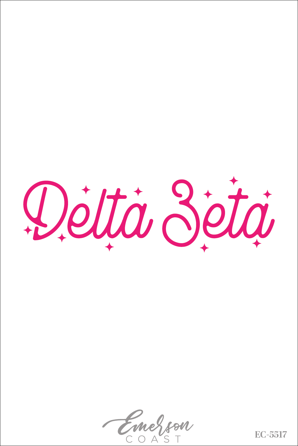 Delta Zeta Sparkly Bid Day T-Shirt