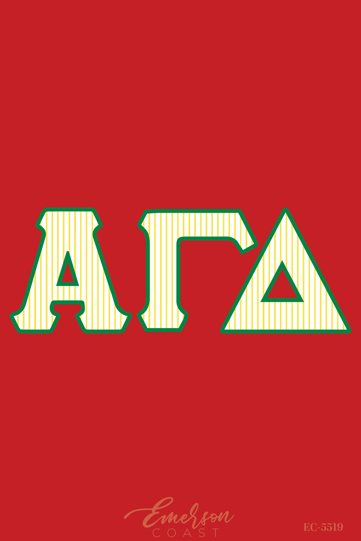 Alpha Gamma Delta Stripe Greek Letter Bid Day Jersey