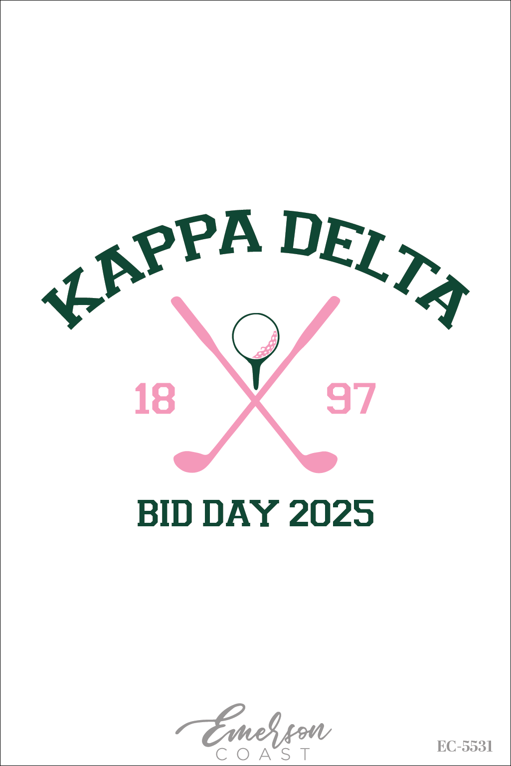 Kappa Delta Golf Bid Day T-Shirt
