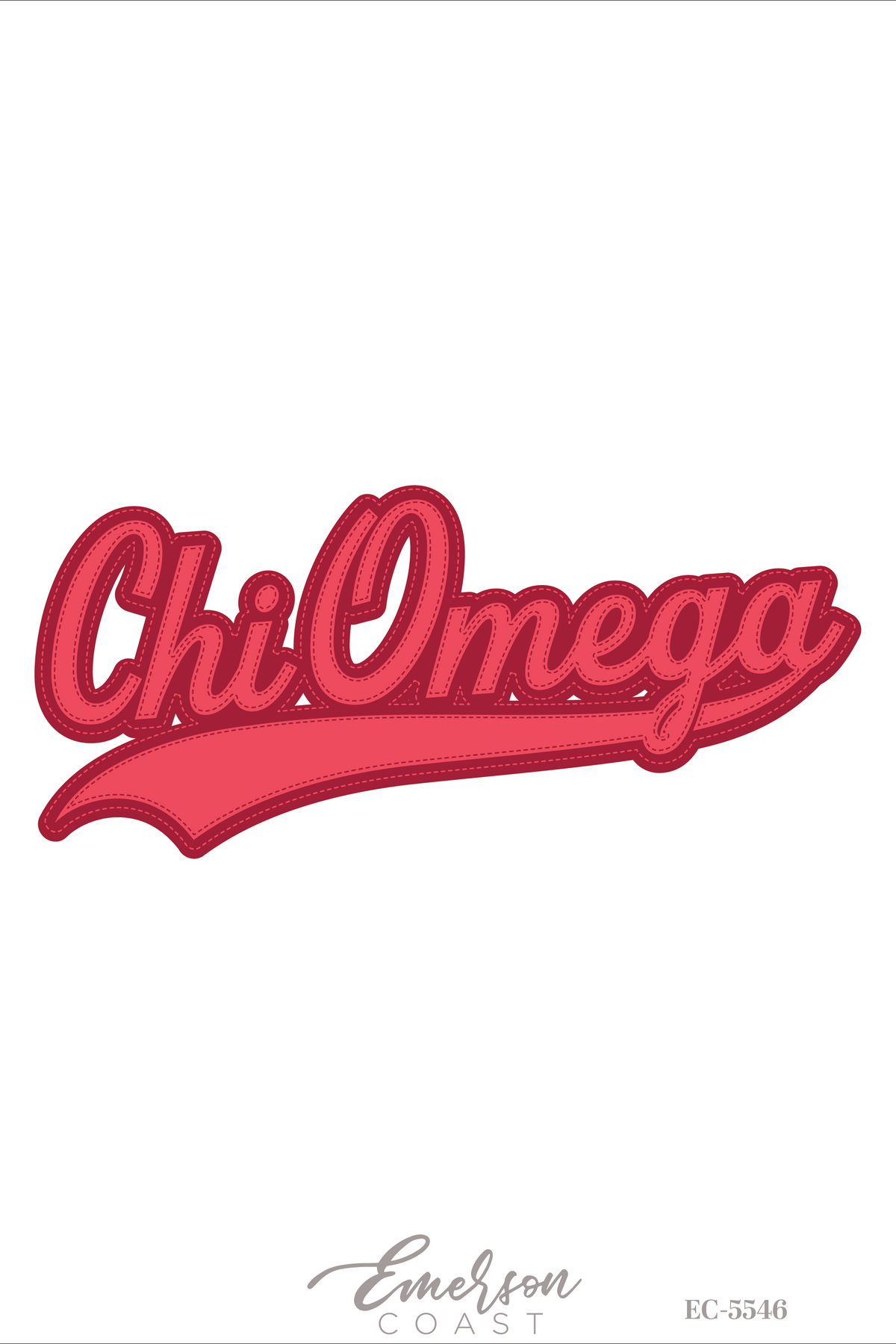 Chi Omega Script Bid Day Jersey
