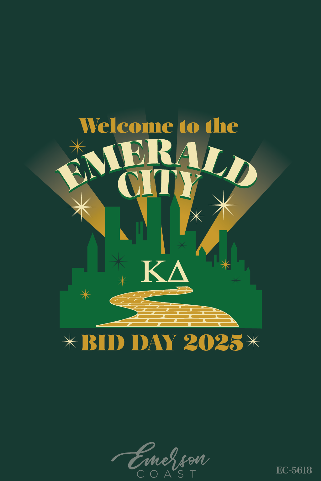 Kappa Delta Emerald City Bid Day T-Shirt