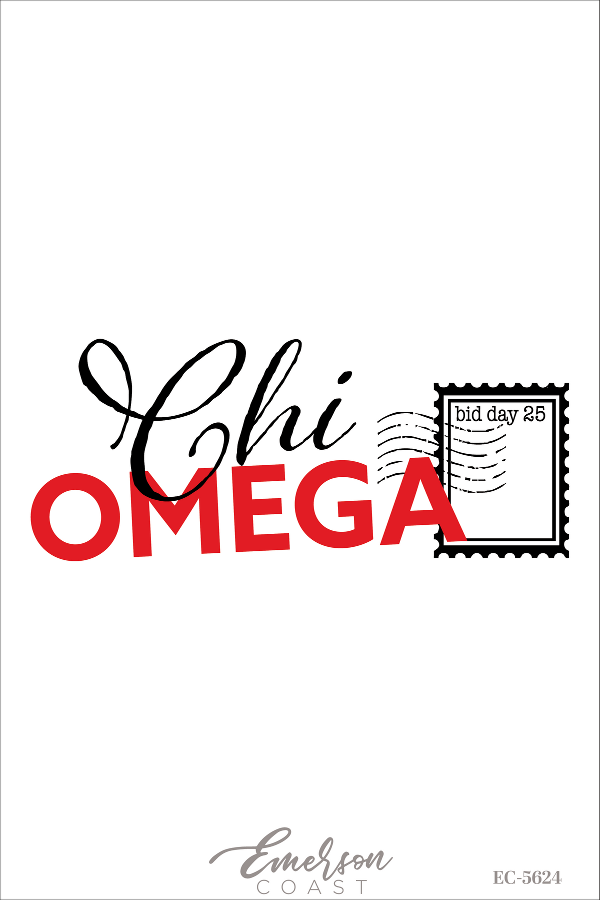 Chi Omega Singed Sealed Delivered Bid Day T-Shirt