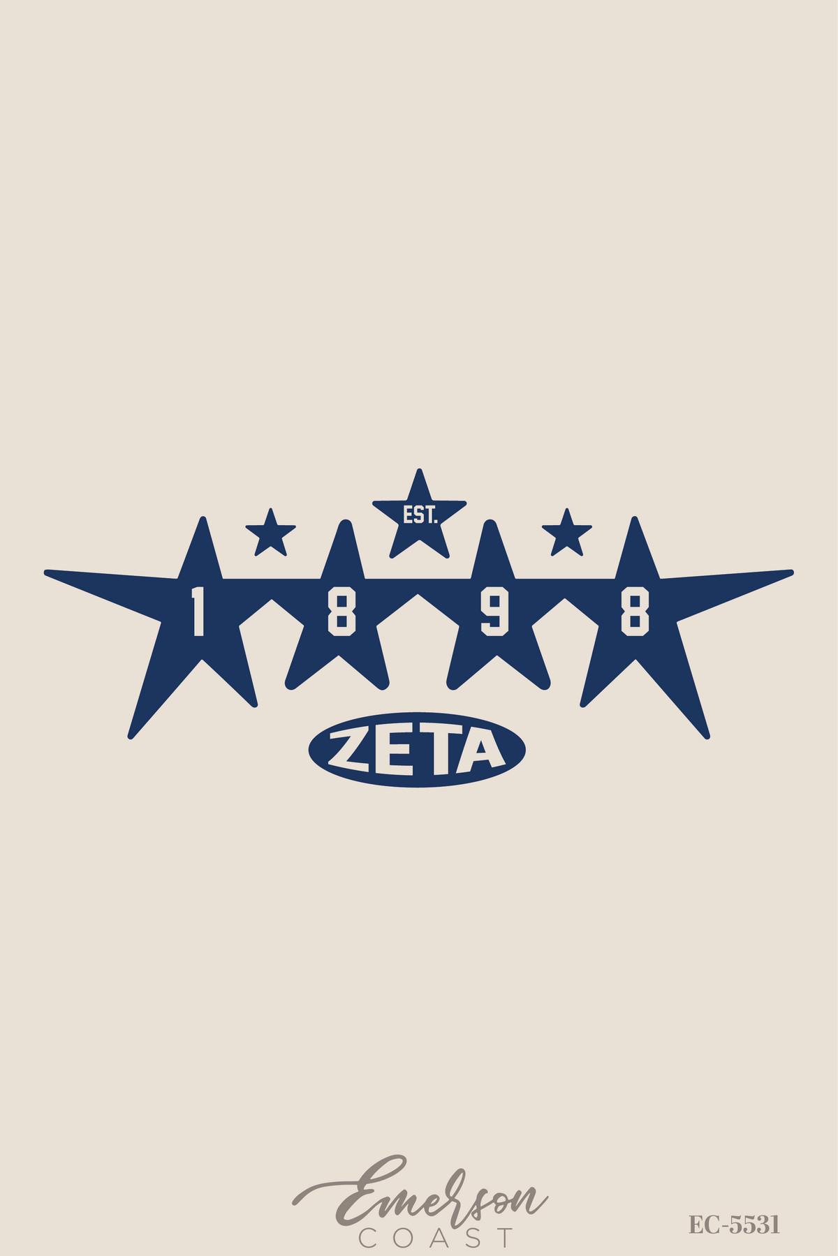 Zeta Tau Alpha 1898 Star Set