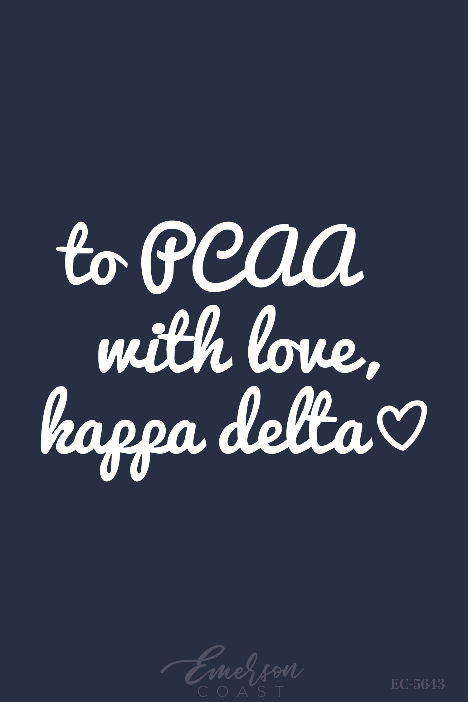 Kappa Delta To PCAA With Love Recruitment Tee