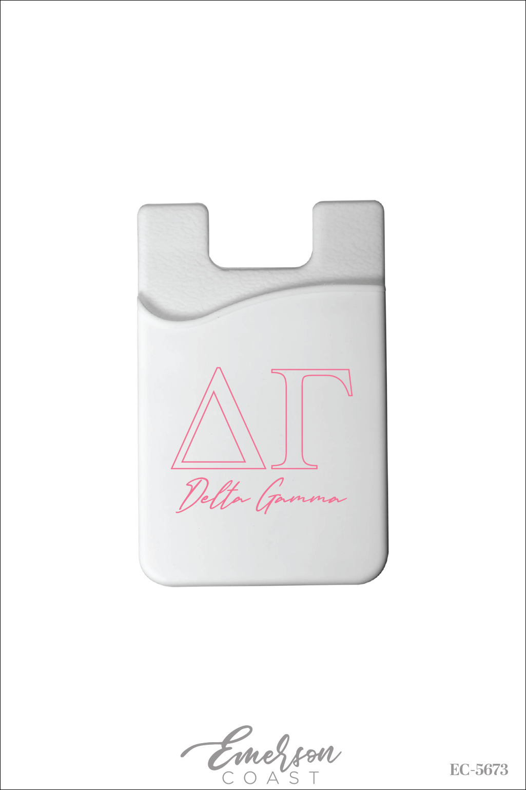 Delta Gamma Simple Pink Letter Iphone Wallet