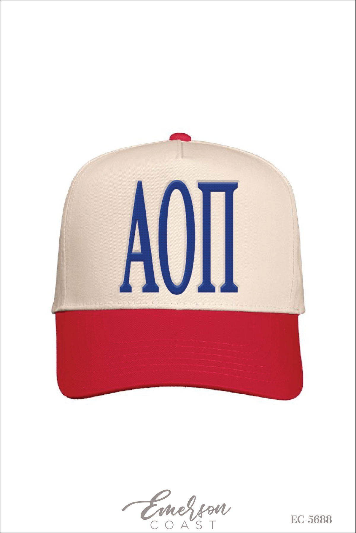 Alpha Omicron Pi Bold Letter Trucker Hat