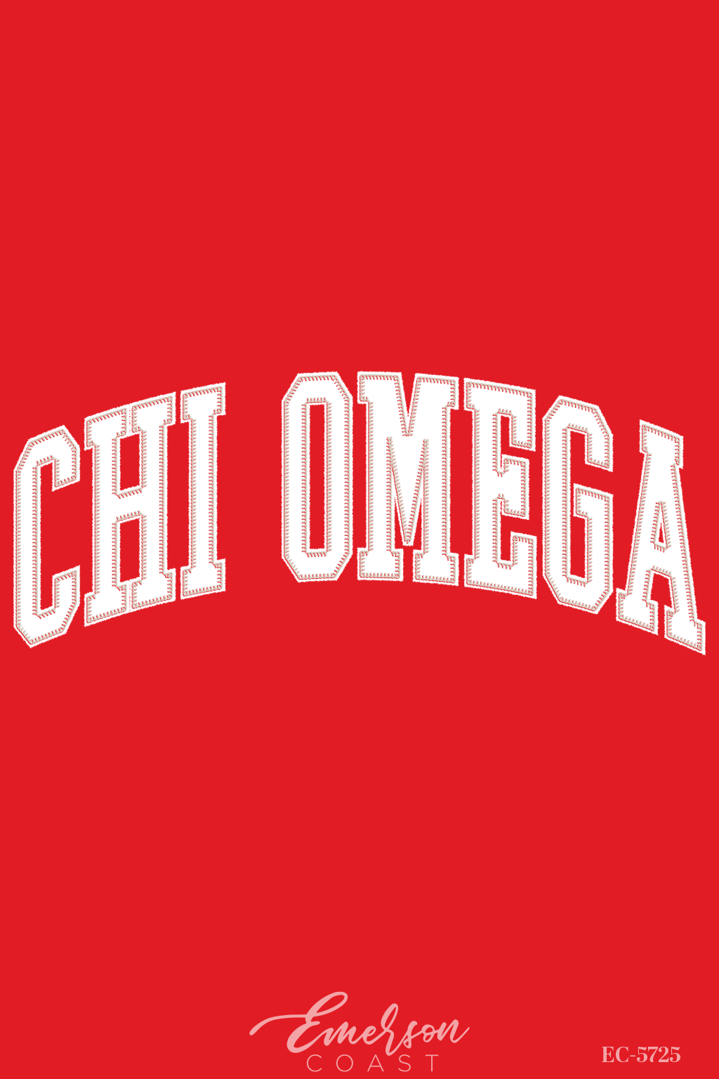 Chi Omega Red Varsity PR Tee