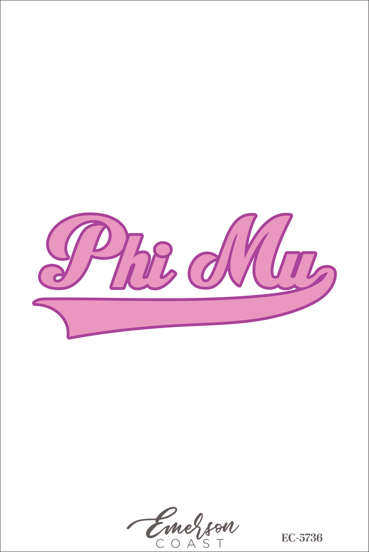 Phi Mu Script Work Week Jersey