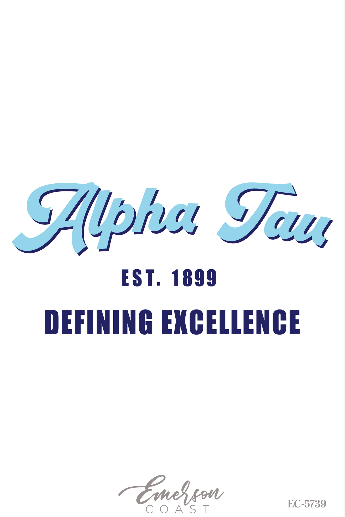 Alpha Sigma Tau Defining Excellence Henley T-Shirt