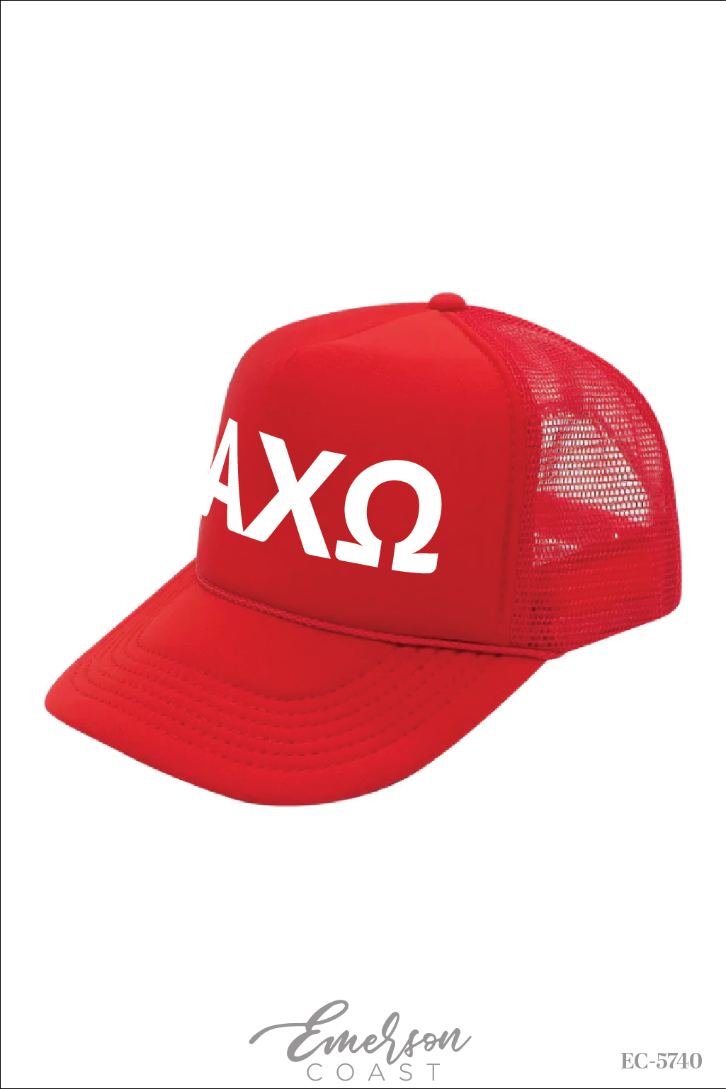 Alpha Chi Omega Red Trucker Hat