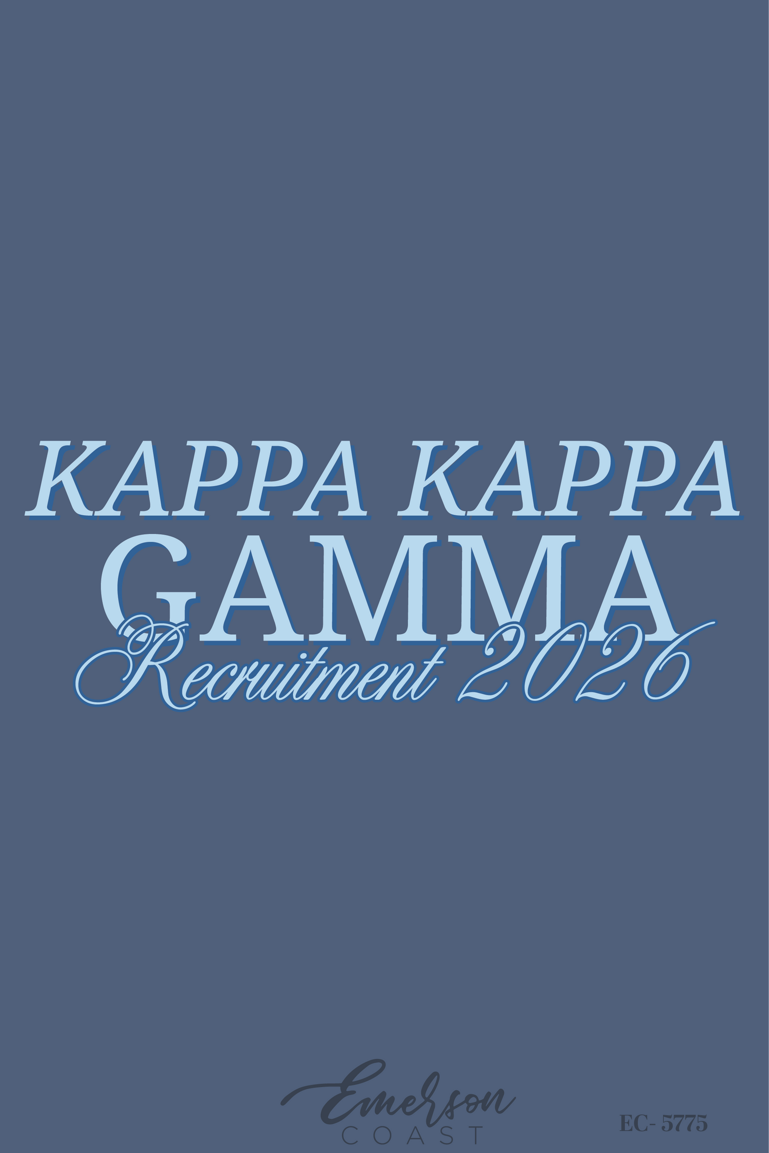 Kappa Kappa Gamma Blue Recruitment Tee