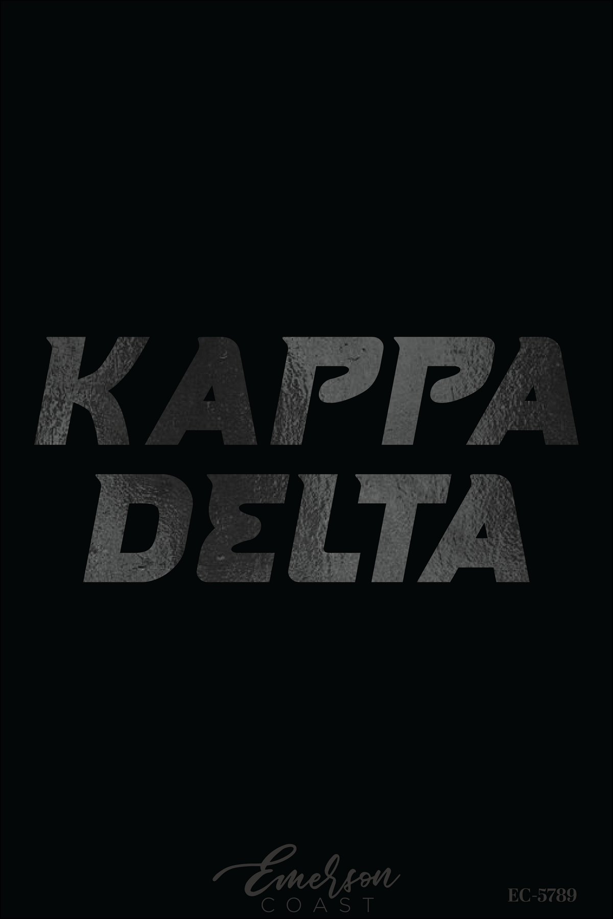 Kappa Delta Black Foil Work Week Tee