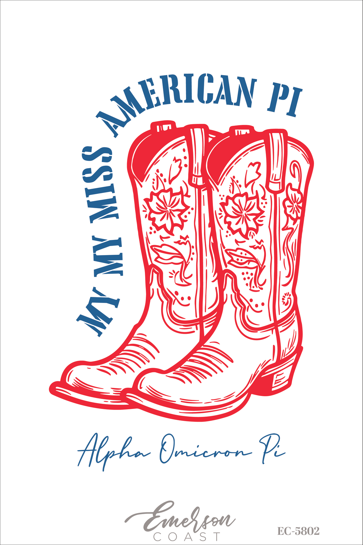 Alpha Omicron Pi My My Miss America Pi Bid Day Tee