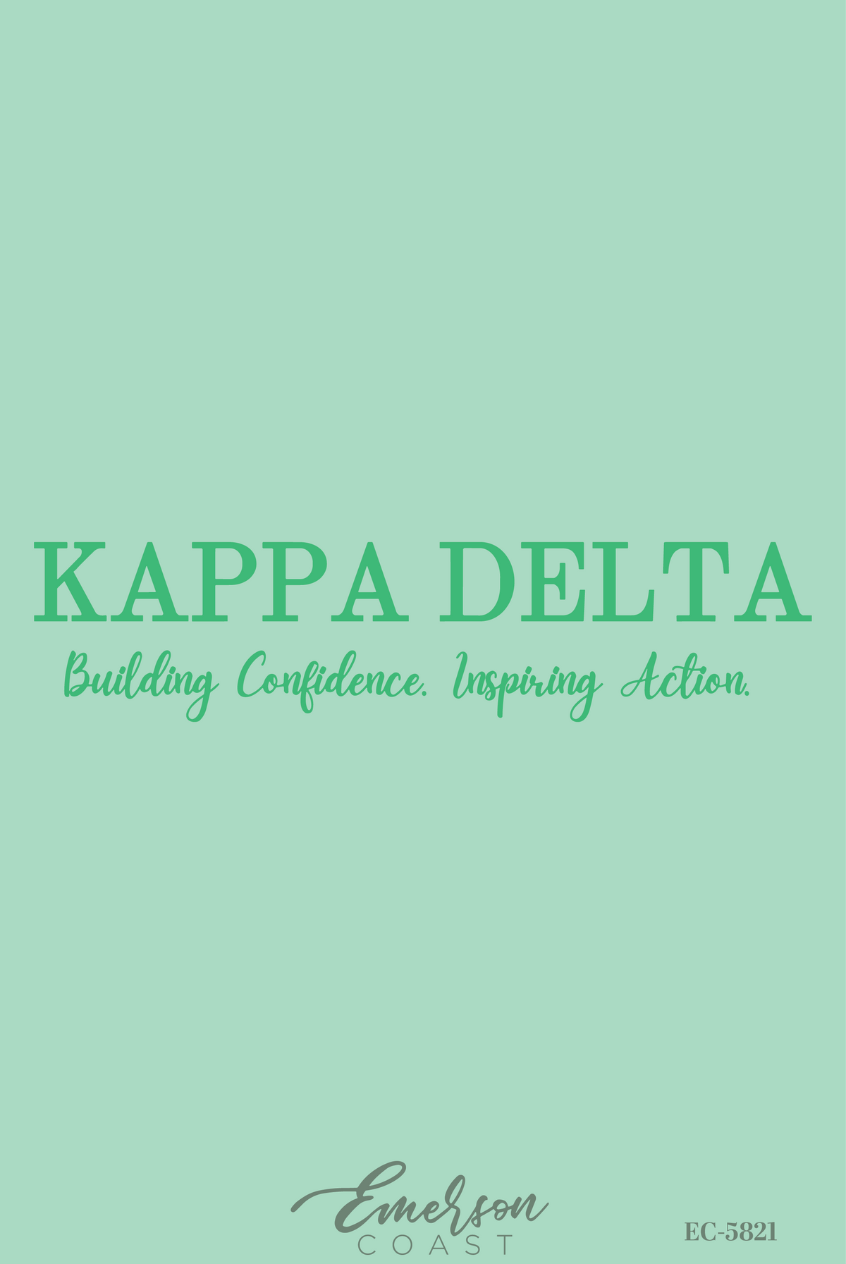Kappa Delta Building Confidence Inspiring Action Tee