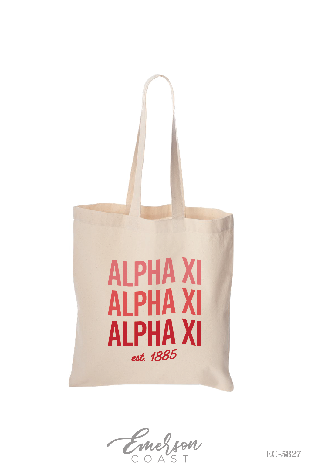 Alpha Xi Delta Pink Ombre Tote