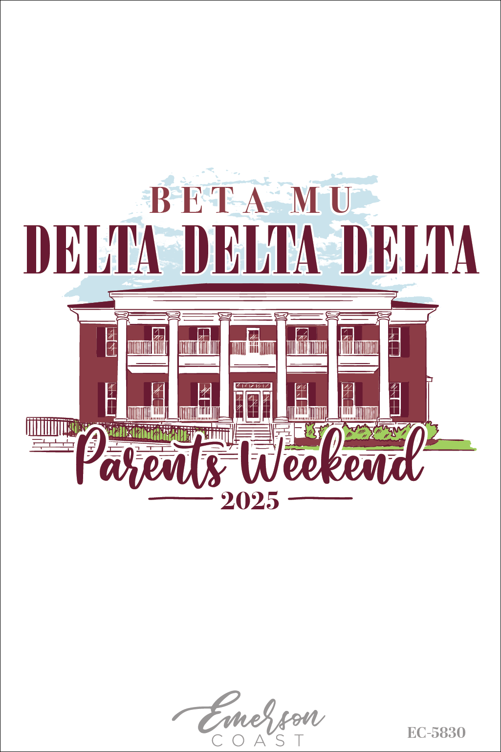 Delta Delta Delta Mississippi State University Parents Weekend T-Shirt