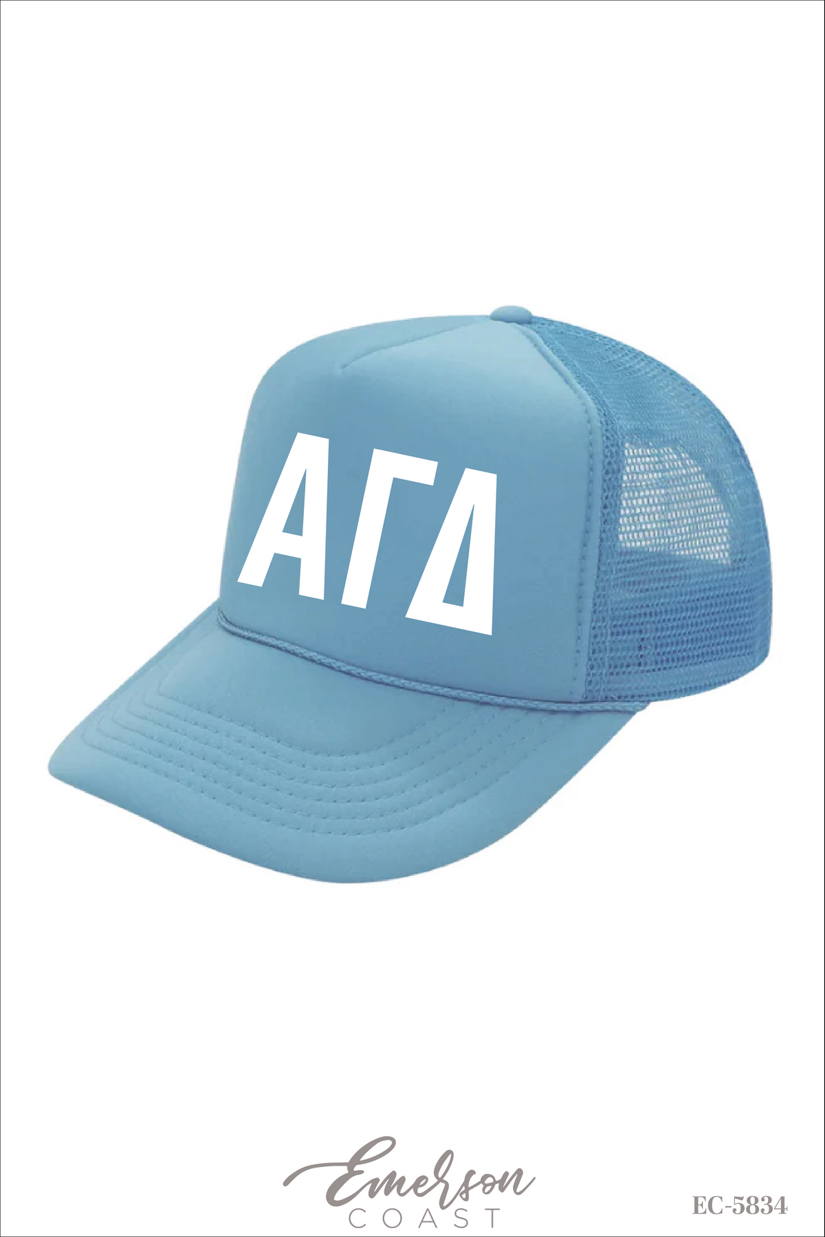 Alpha Gamma Delta Light Blue Bid Day Hat