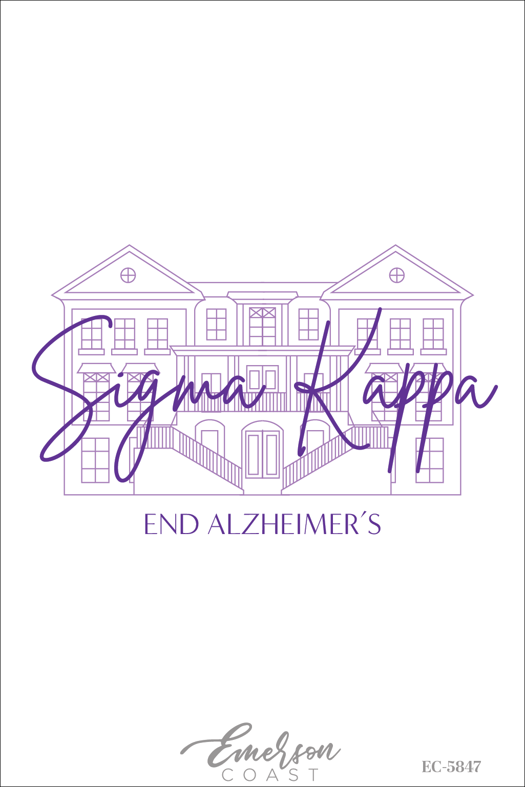 Sigma Kappa End Alzheimers Recruitment Tee
