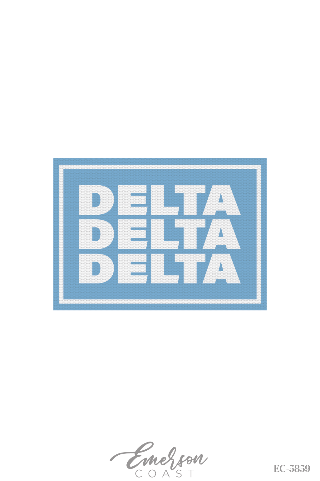 Delta Delta Delta Embroidered Patch Tank