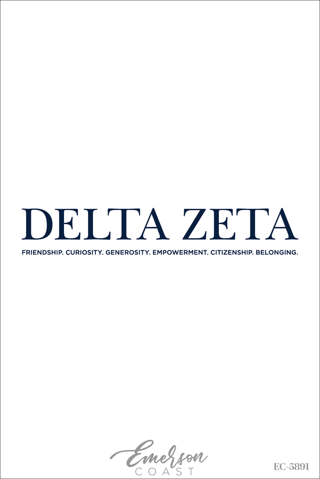 Delta Zeta Values Recruitment Tee