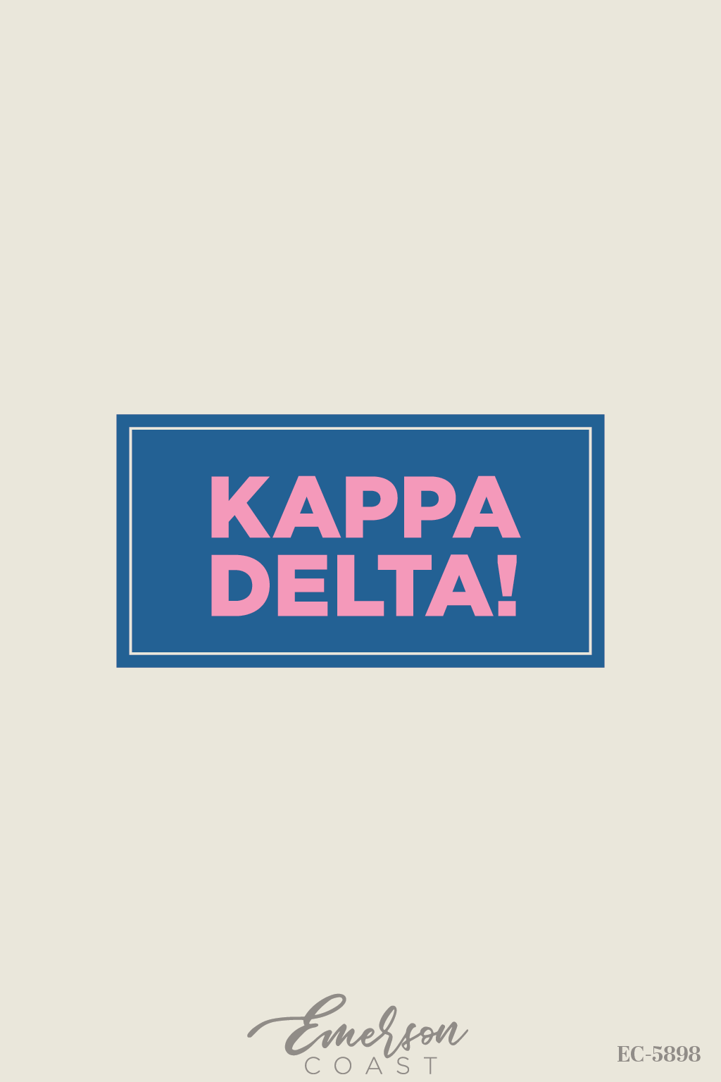 Kappa Delta Simple Patch Set Tank