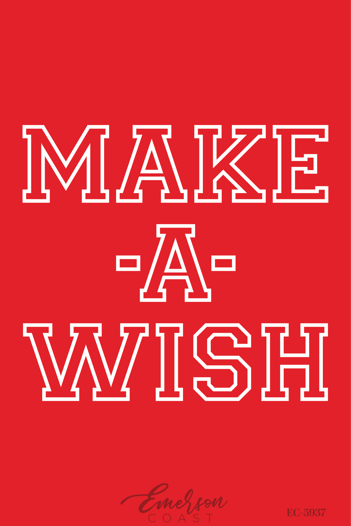Chi Omega Red Make A Wish Recruitment Tshirt
