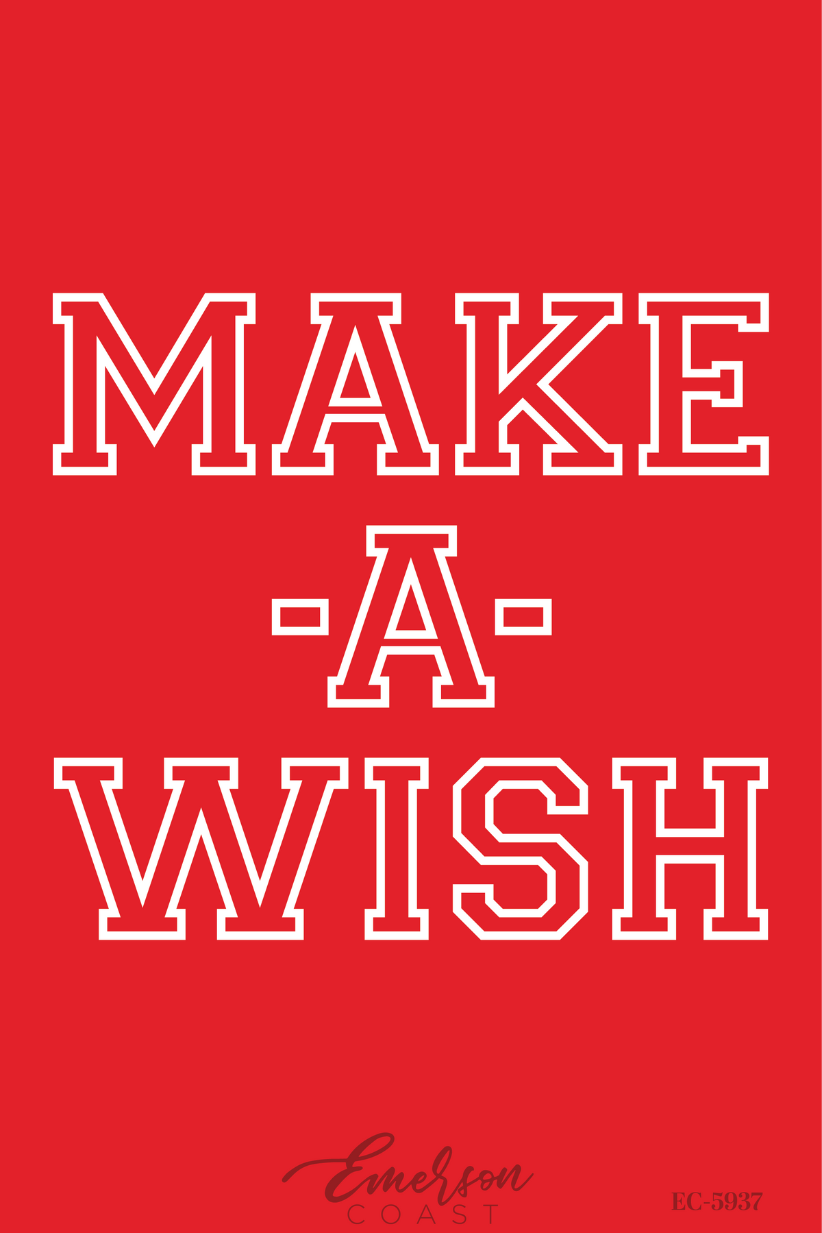 Chi Omega Red Make A Wish Recruitment Tshirt