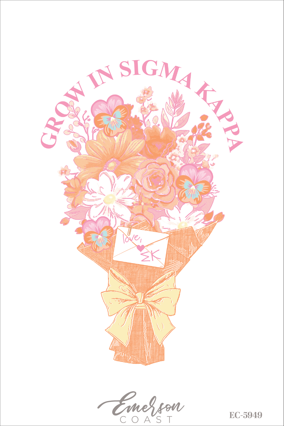 Sigma Kappa Grow In Sigma Kappa Bouquet Tee