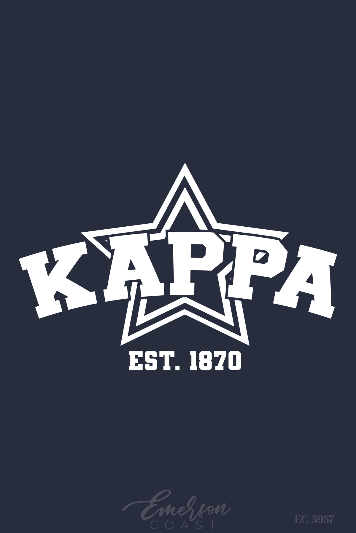 Kappa Kappa Gamma Navy Star Tank