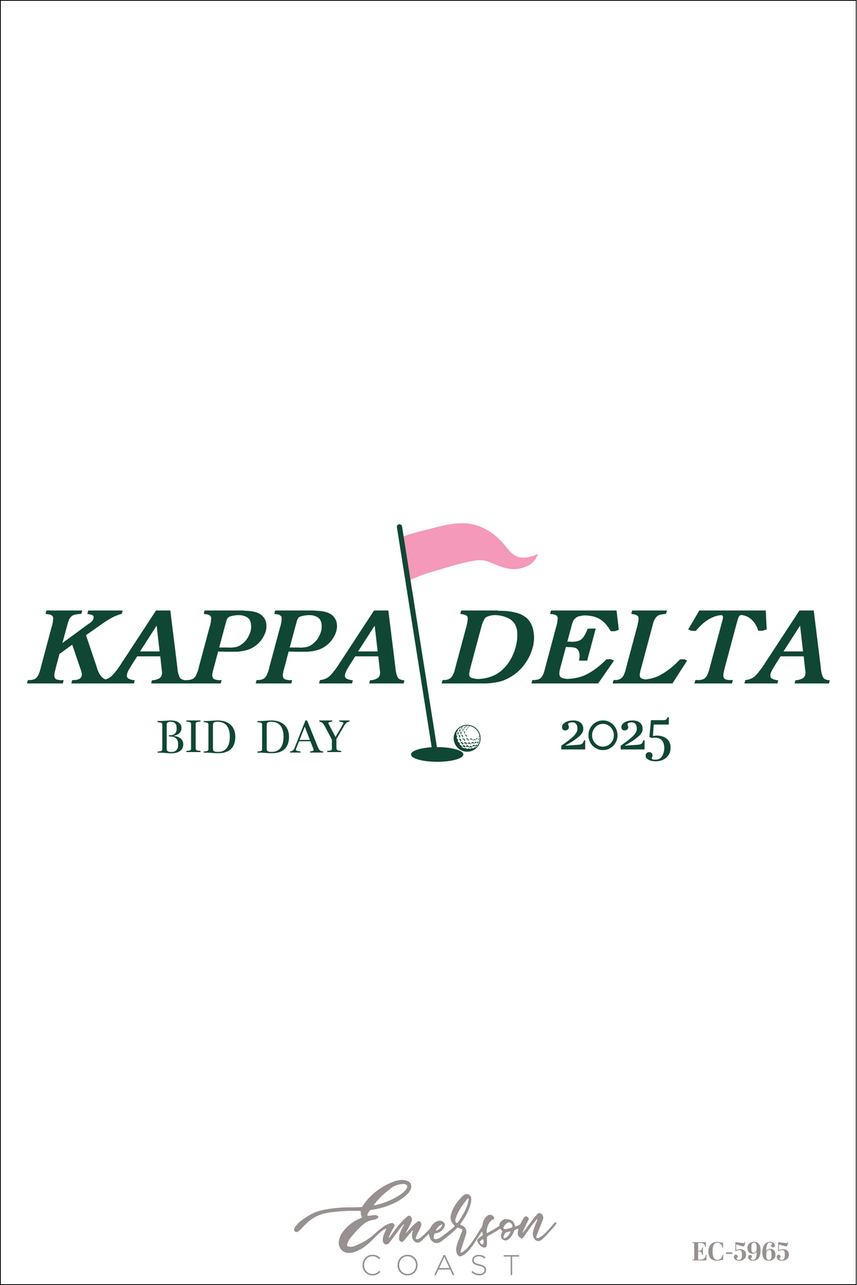 Kappa Delta Golf Bid Day Tank