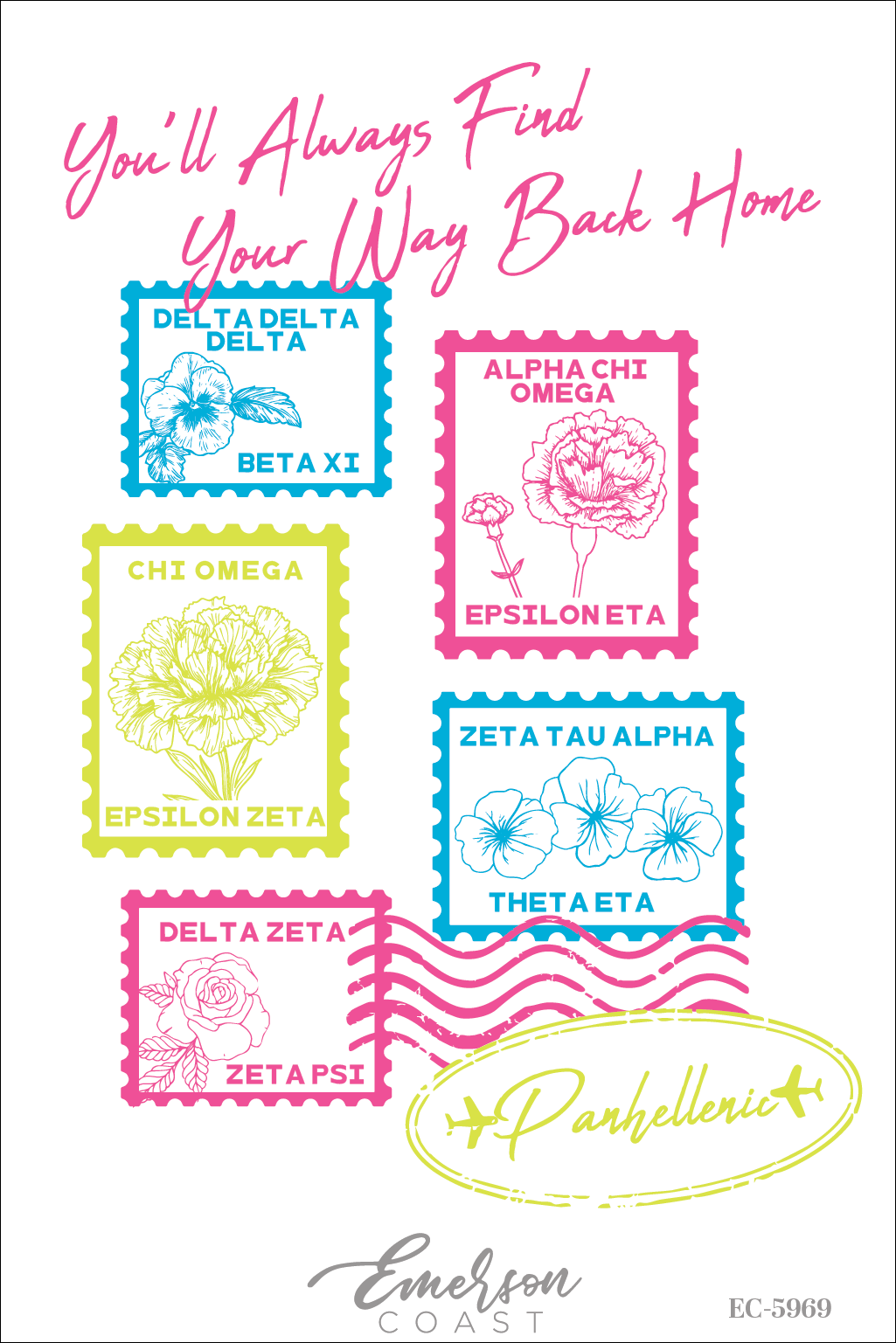 Panhellenic You'll Always Find Your Way Home Tee