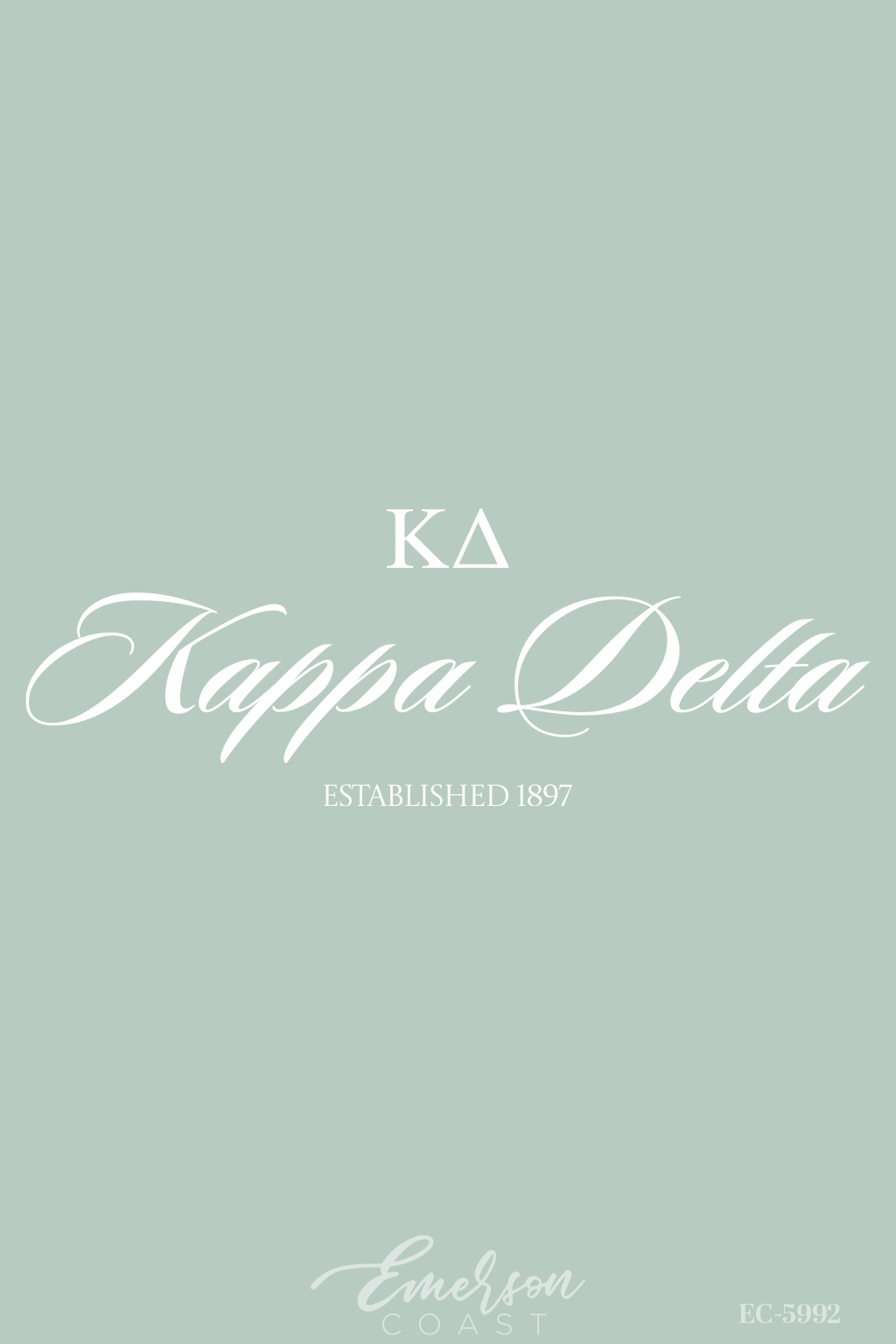 Kappa Delta Sage Green Simple Recruitment T-Shirt
