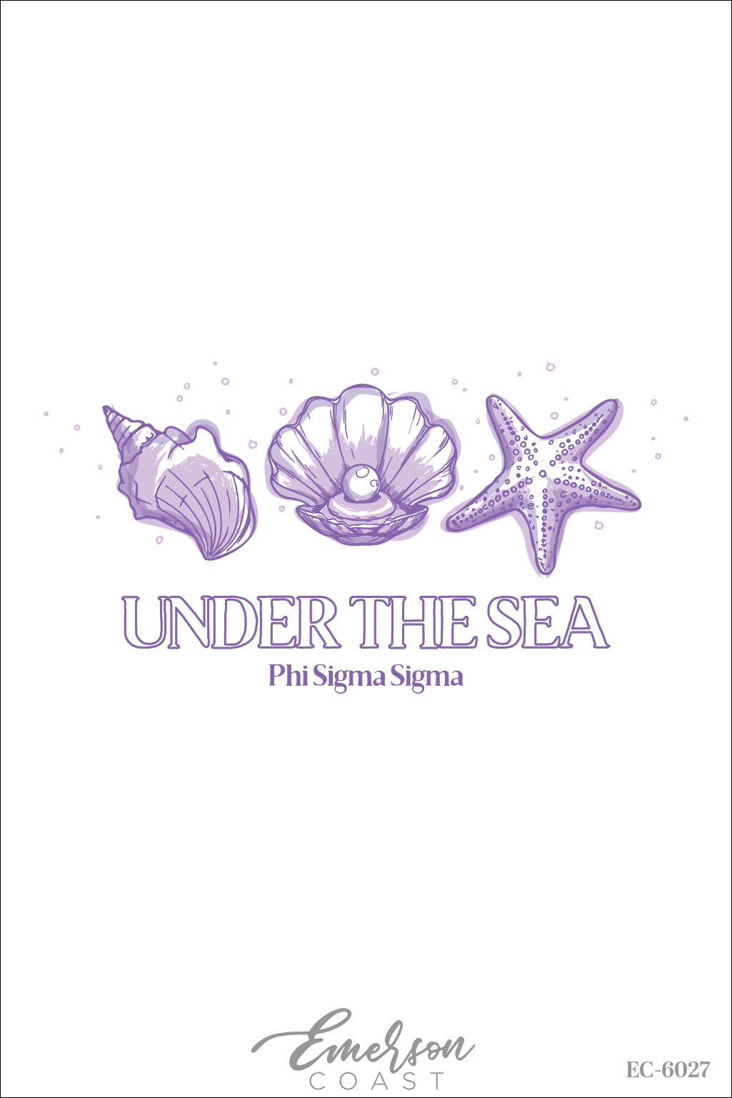 Phi Sigma Sigma Under The Sea Bid Day Tee