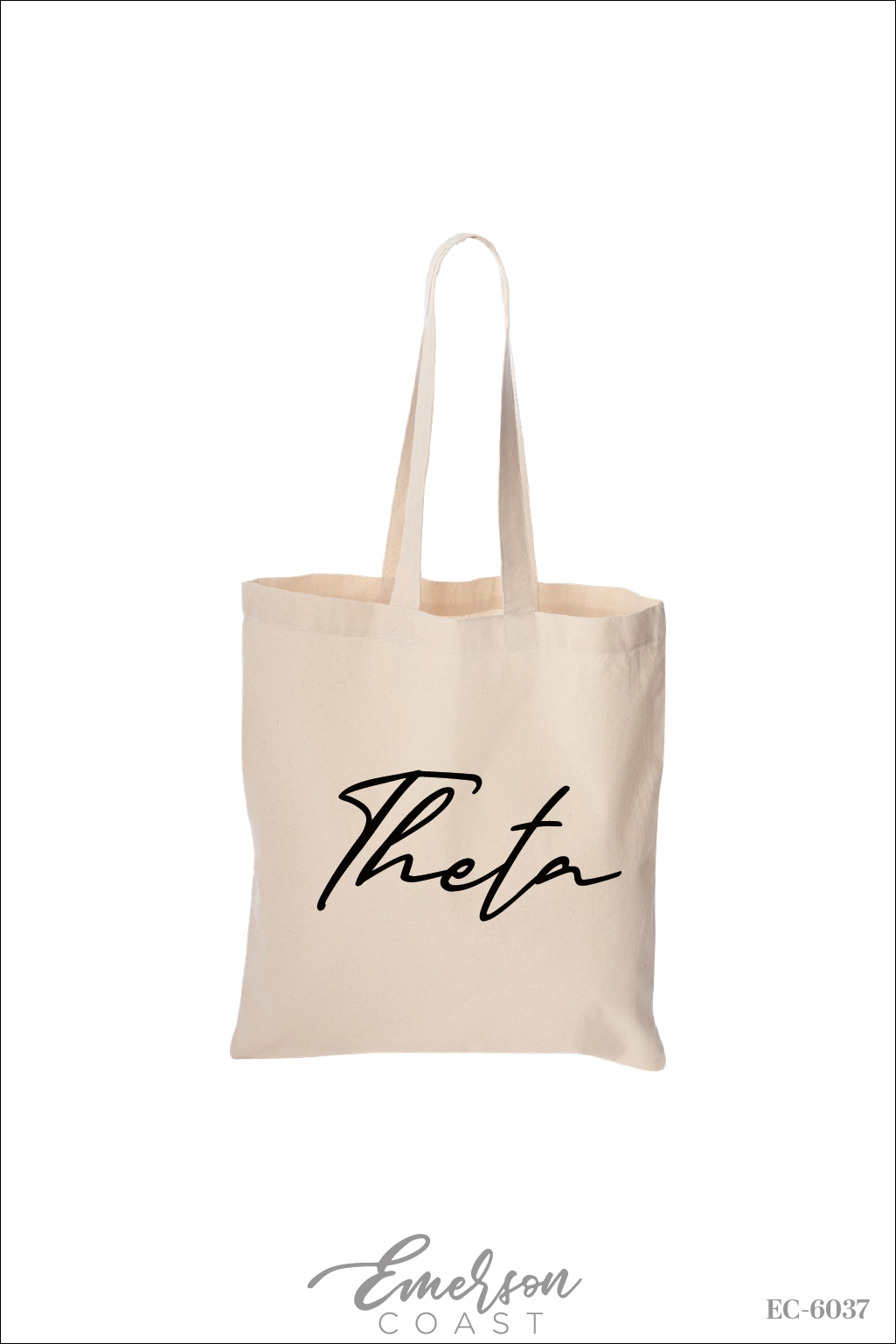 Kappa Alpha Theta Script Bid Day Tote