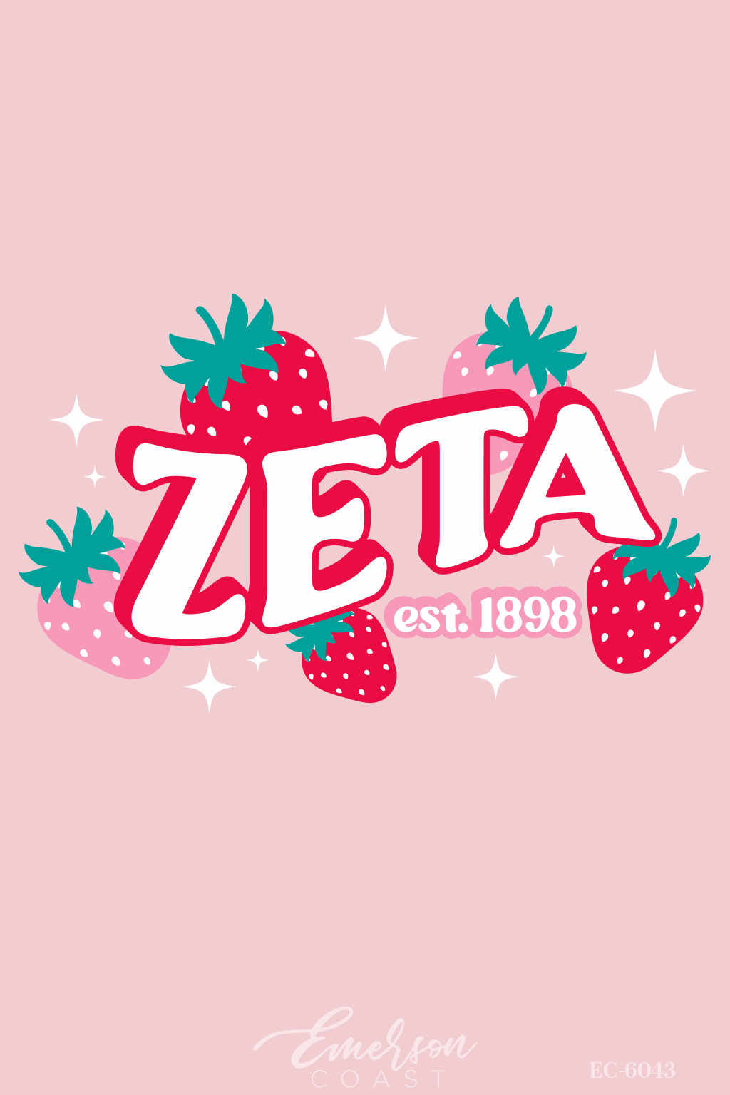 Zeta Tau Alpha The Berry Best Bid Day T-Shirt