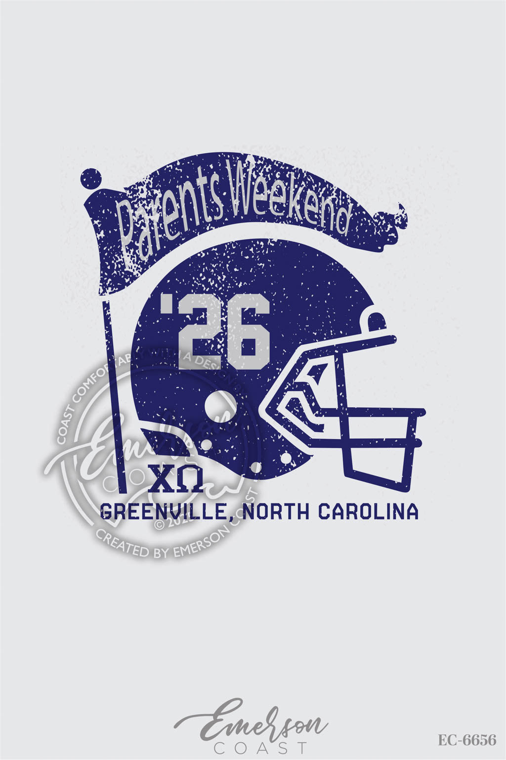 Chi Omega Vintage & Sporty Parents Weekend Tshirt