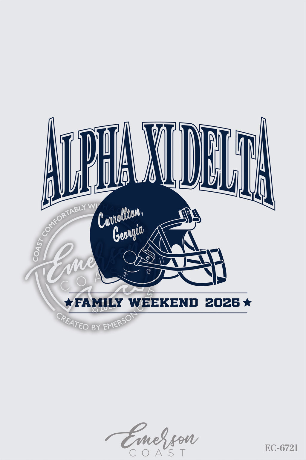 Alpha Xi Delta Vintage & Sporty Family Weekend Tshirt
