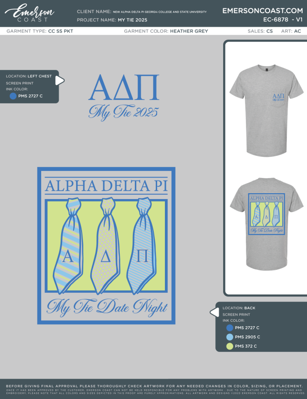 EC-6878 NEW Alpha Delta Pi Georgia College and State University 2025 ...
