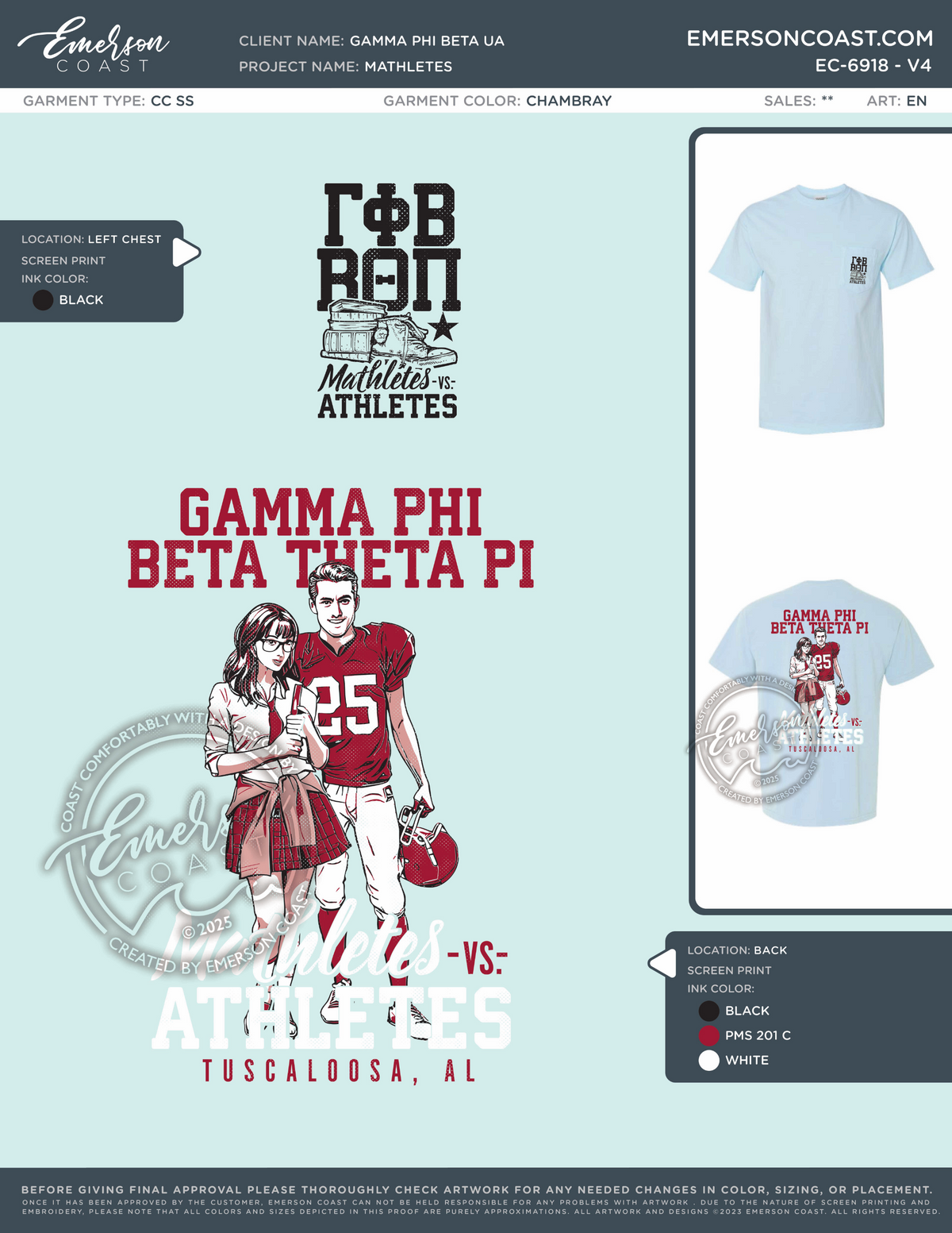 EC-6918 NEW Gamma Phi Beta University of Alabama Mathletes 2025-DF