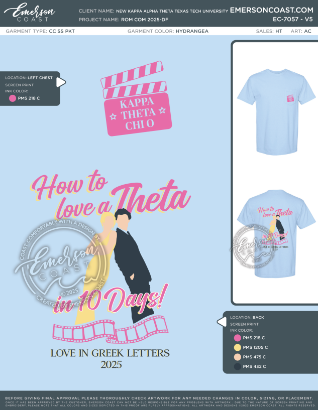 EC-7057 NEW Kappa Alpha Theta Texas Tech University Rom Com 2025-DF