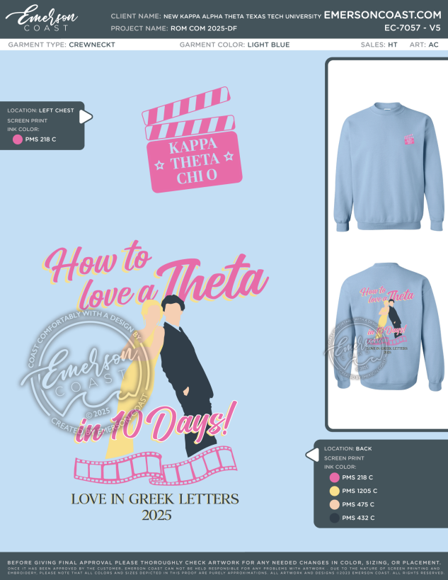 EC-7057 NEW Kappa Alpha Theta Texas Tech University Rom Com 2025-DF