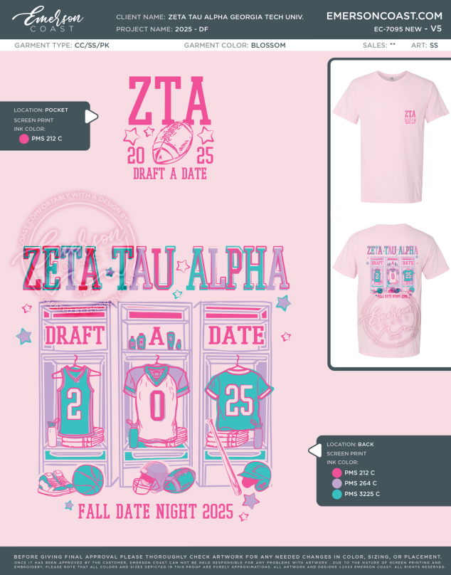 EC-7095 NEW Zeta Tau Alpha Georgia Tech University 2025 - DF