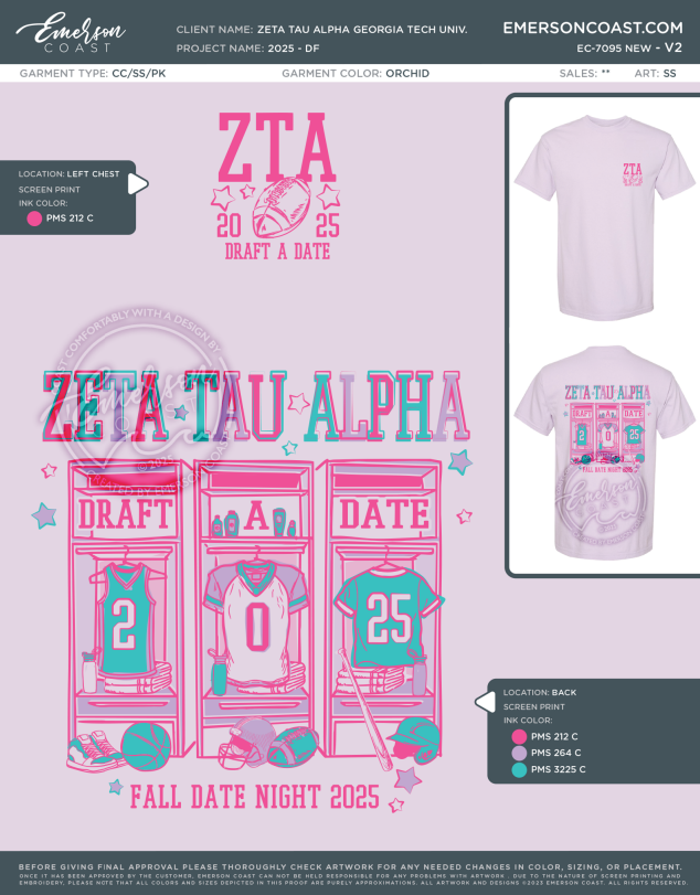 EC-7095 NEW Zeta Tau Alpha Georgia Tech University 2025 - DF