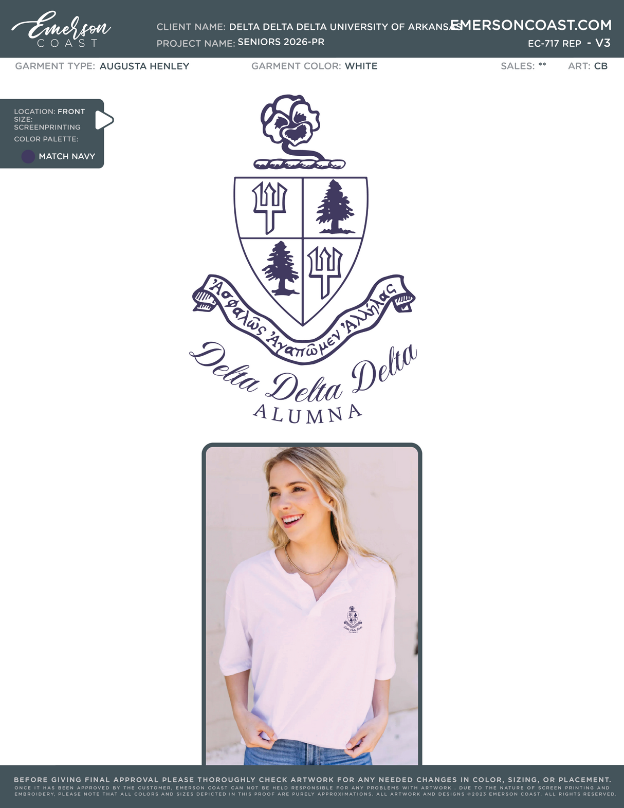 EC-717 REP Delta Delta Delta University of Arkansas Seniors 2026-PR