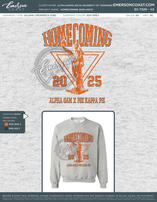 EC-7320 Alpha Gamma Delta University of Tennessee Homecoming 2025-HOCO