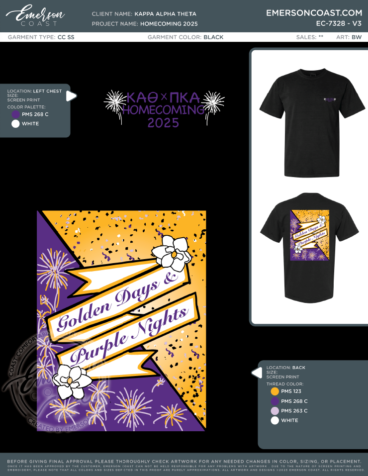 EC-7328 NEW Kappa Alpha Theta Louisiana State University 2025 - HOCO REDES